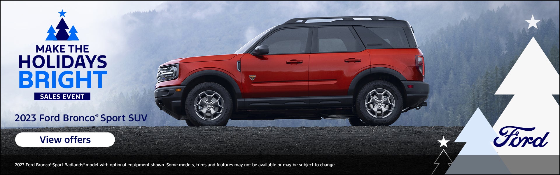 Holiday sales event 2023 ford bronco sport